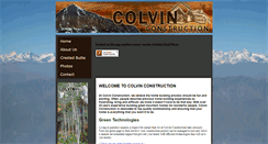 Desktop Screenshot of colvinconstruction.com