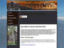 Tablet Screenshot of colvinconstruction.com